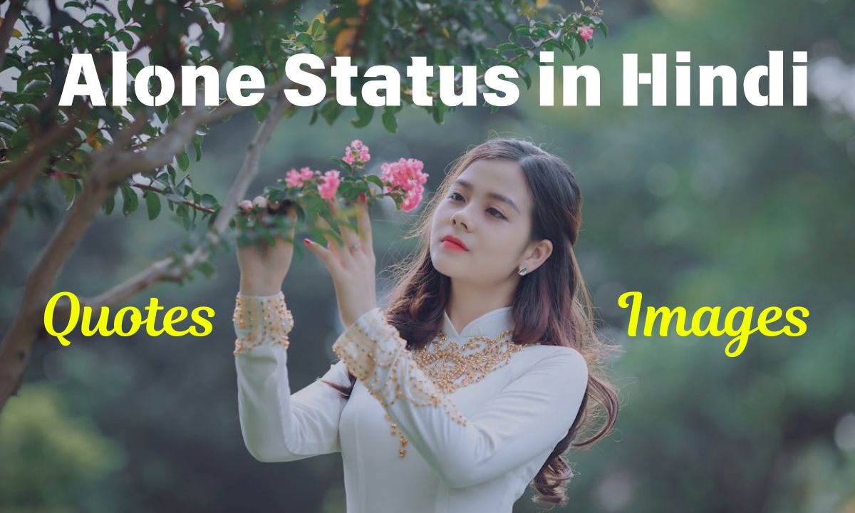 alone status in hindi image